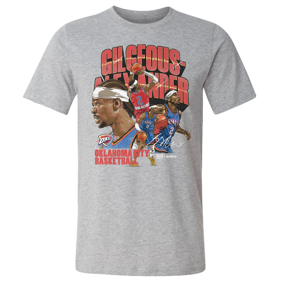 Men Oklahoma City Thunder short T Shirt 2025 style 47